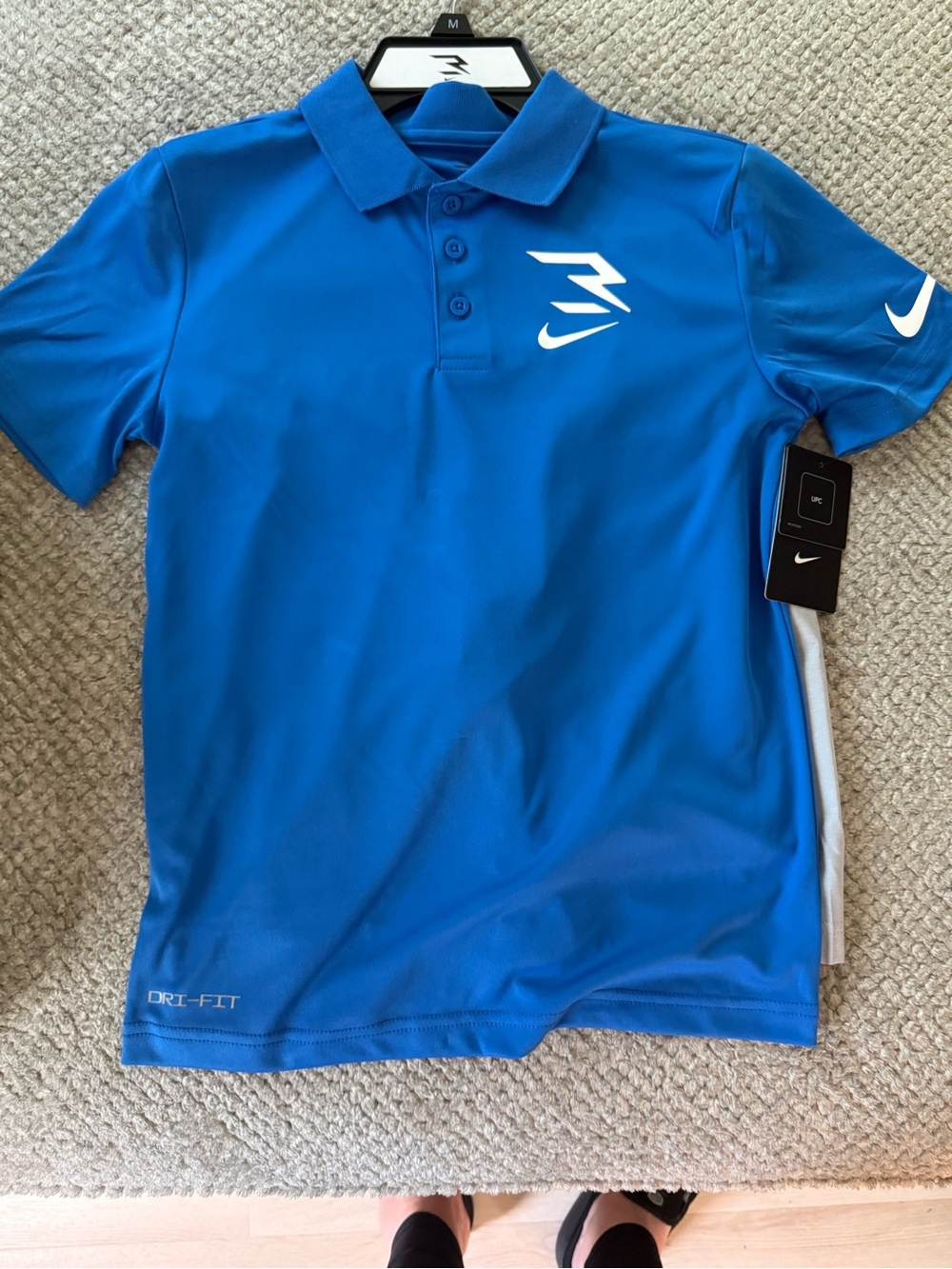 Nike Bright Blue Russell Wilson DRI-FIT Polo Set NWT